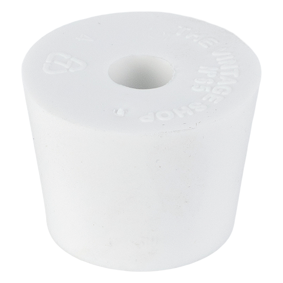 Rubber Bung #6.5 w/ Hole, 5/Pk