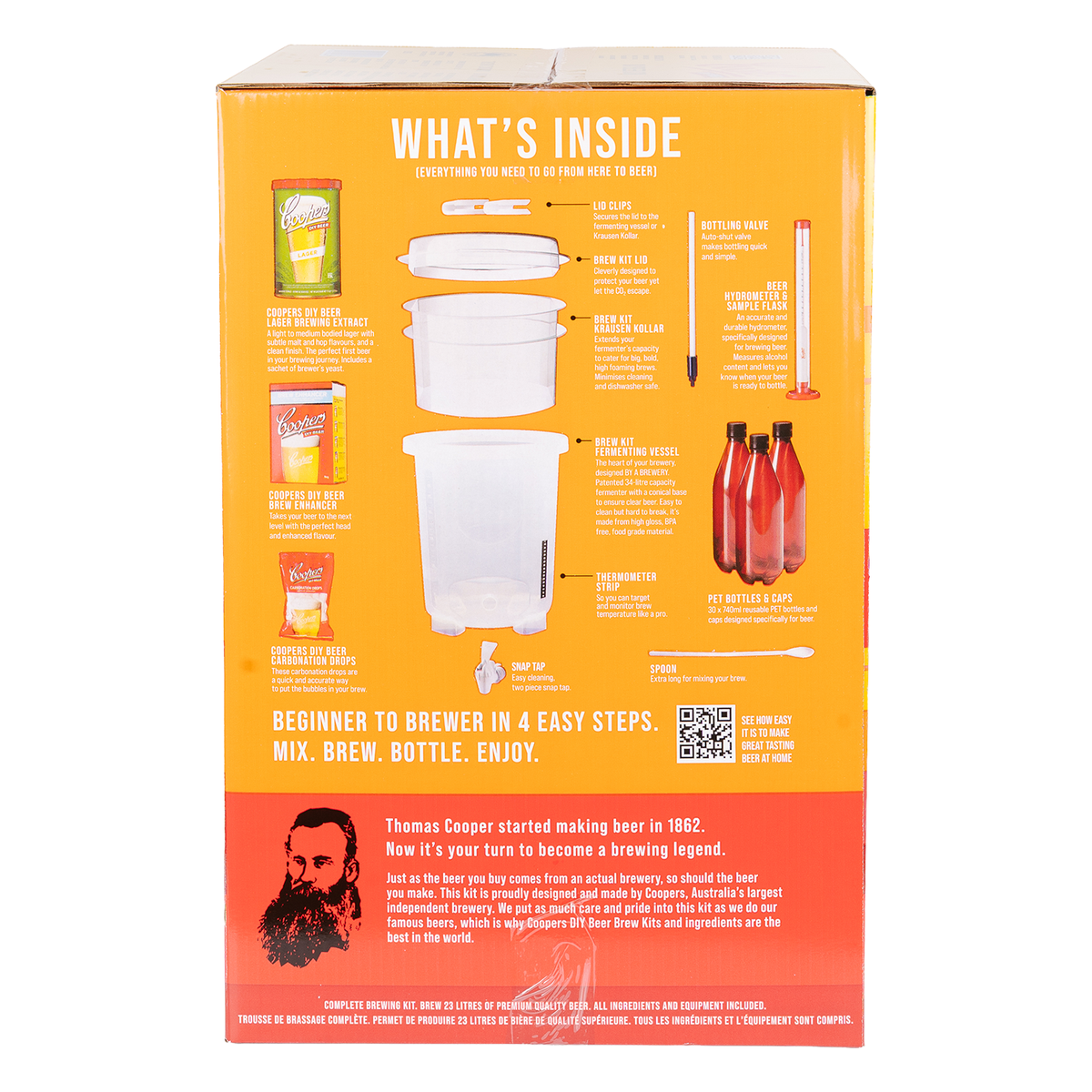 Coopers Beer Brew Kit - Equipment Starter Pack (23L) image number 6